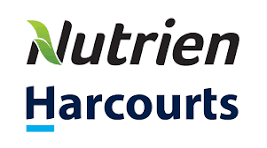 Nutrien and Harcourts logos