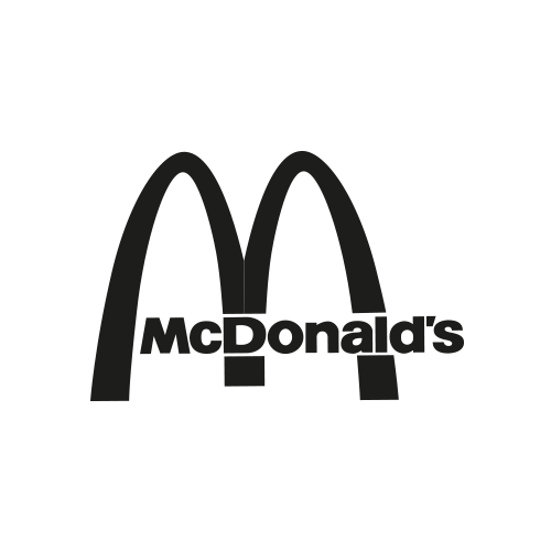 McDonald's logo with the golden arches and the word 'McDonald's' underneath.