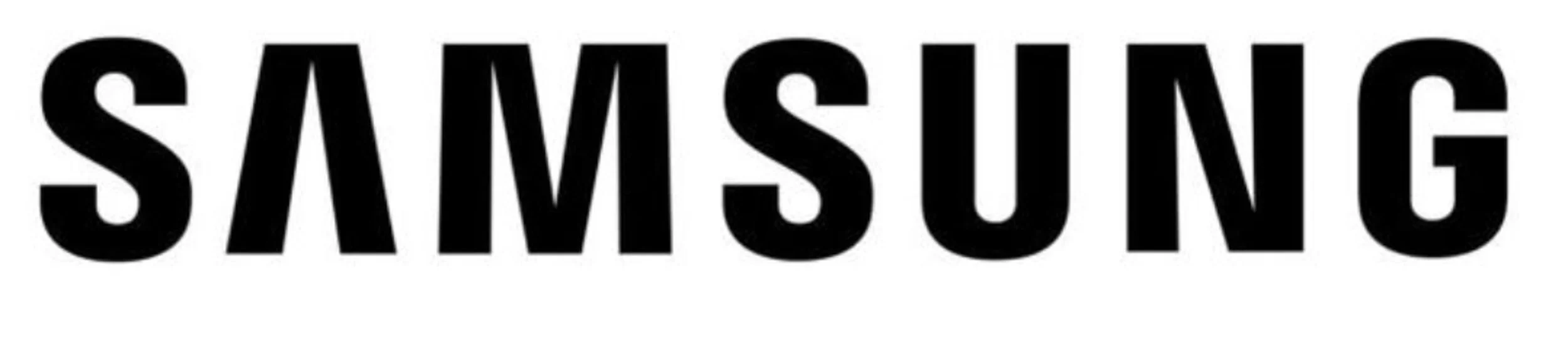 Black text on white background displaying the word 'SAMSUNG'
