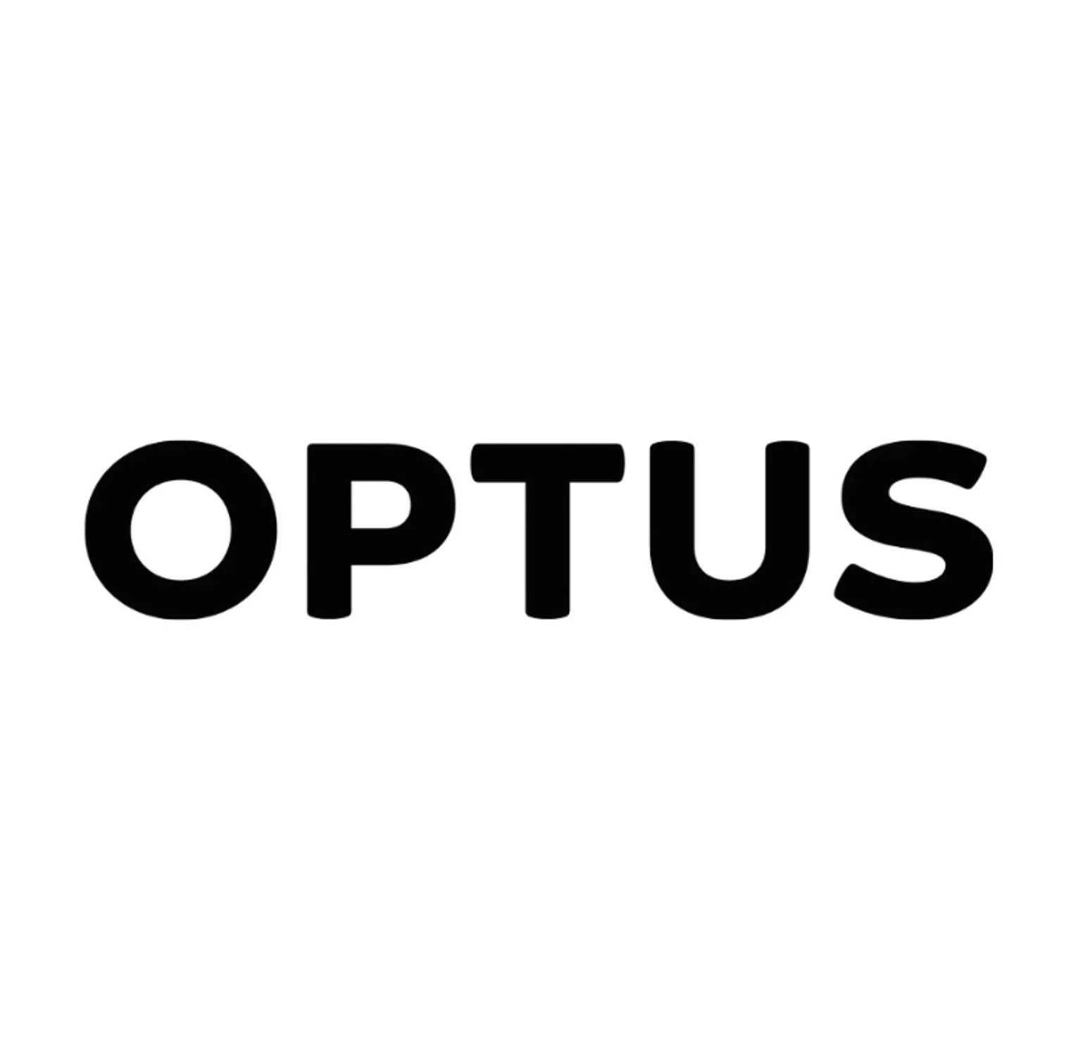 Bold black text spelling 'OPTUS' on a white background.