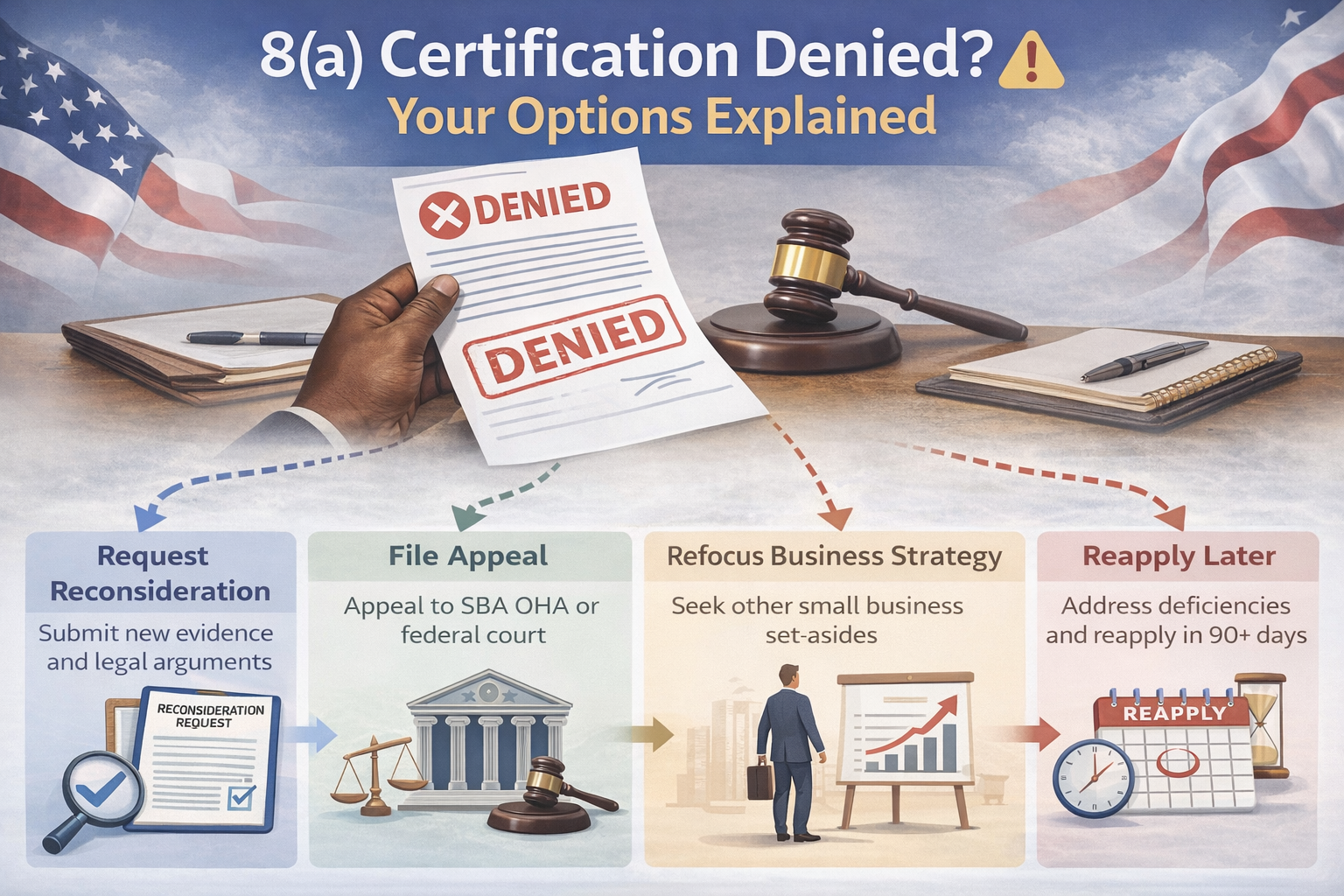 8(a) Certification Denied? Your Options Explained