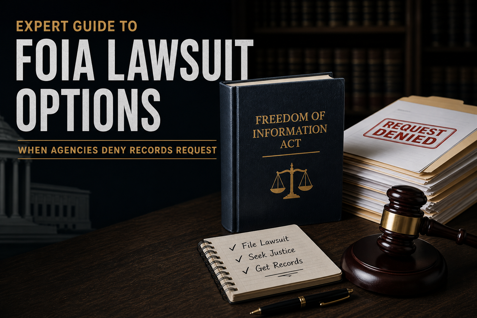 FOIA Lawsuit Guide: When to File Federal Court Litigation for Freedom of Information Act Violations