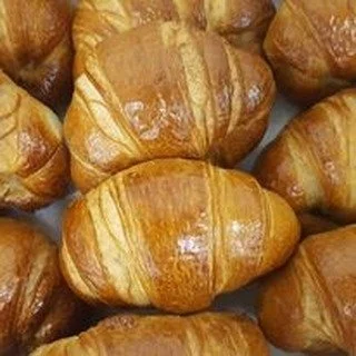 Beautifully egg washed butter croissants