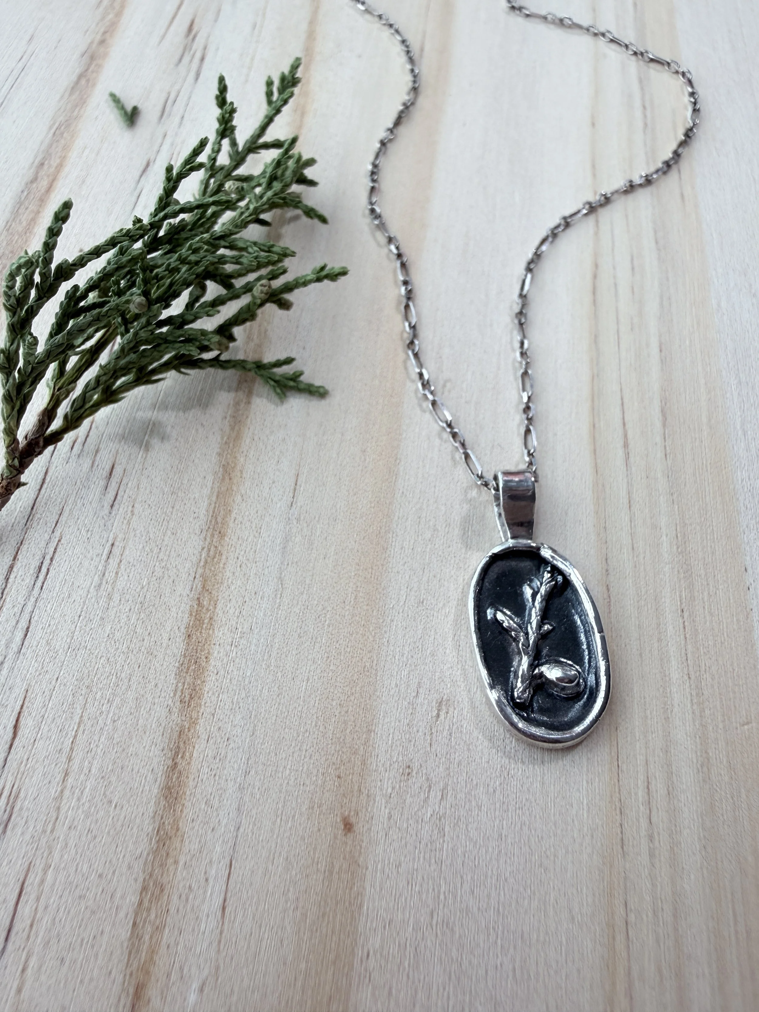Juniper Leaf Necklace