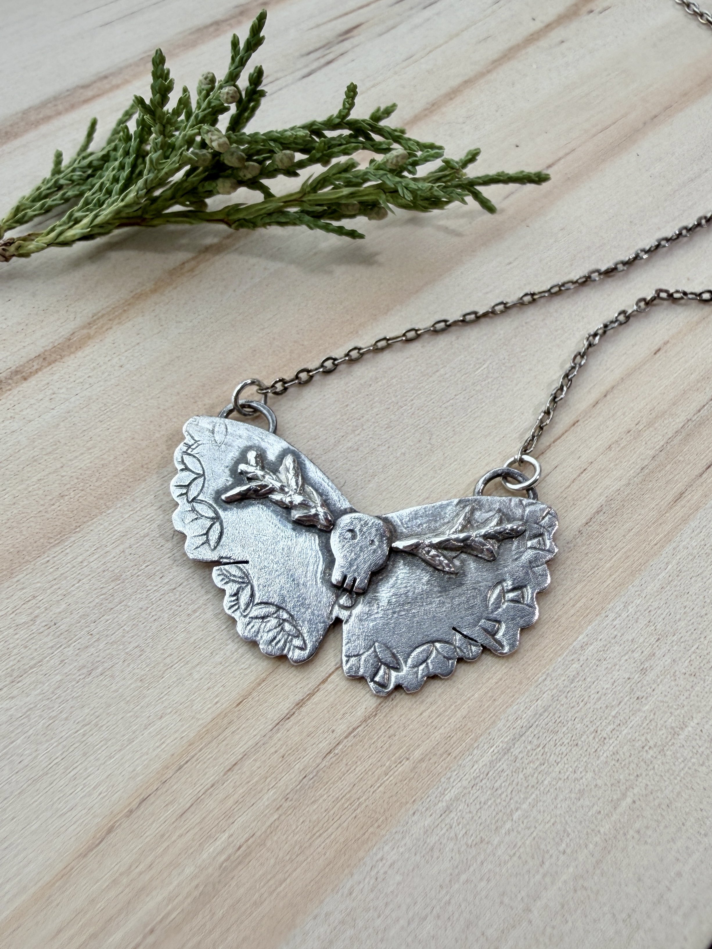 Mystical Moth Pendant Necklace