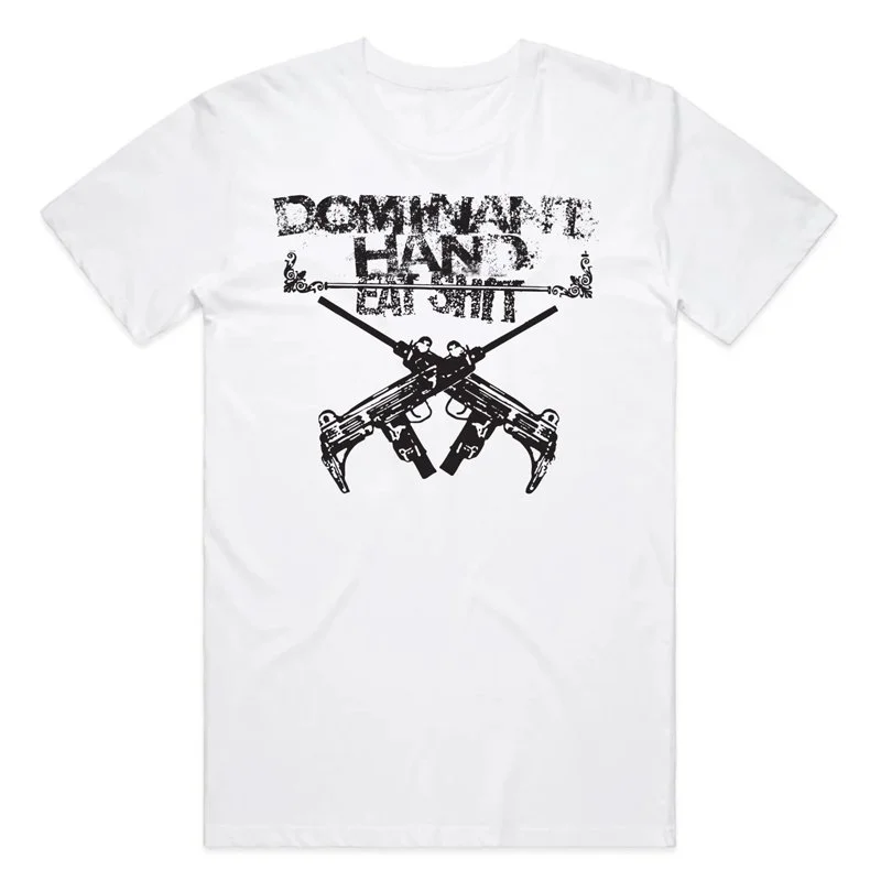 Dominant Hand - Eat shit tee white