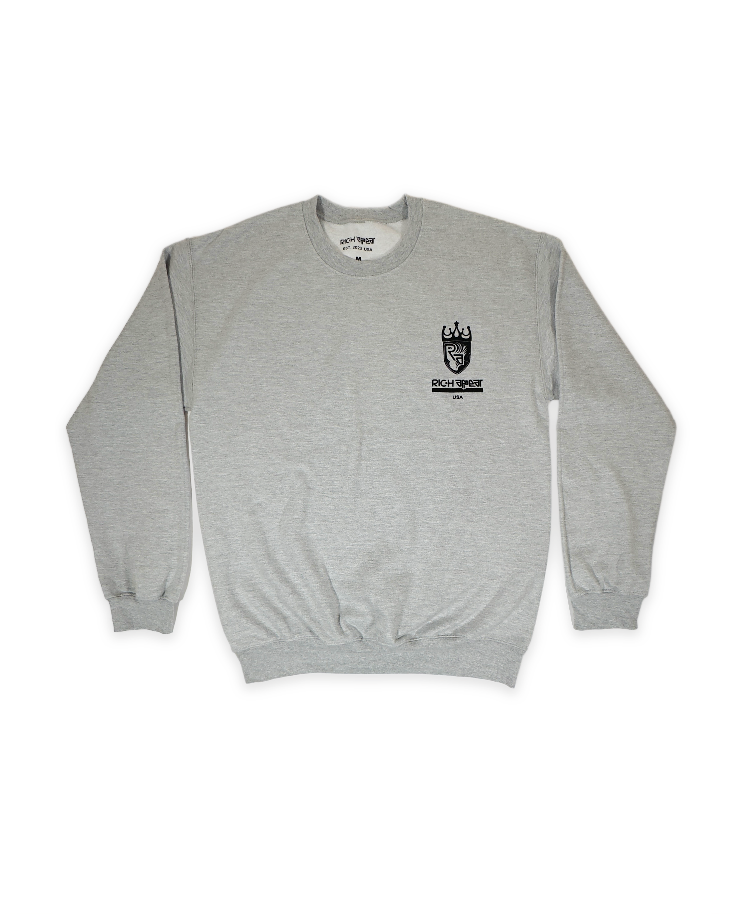 RIC.H APPEAR® ACTIVE SWEATSHIRT GRAY - ONE TONE LOGO