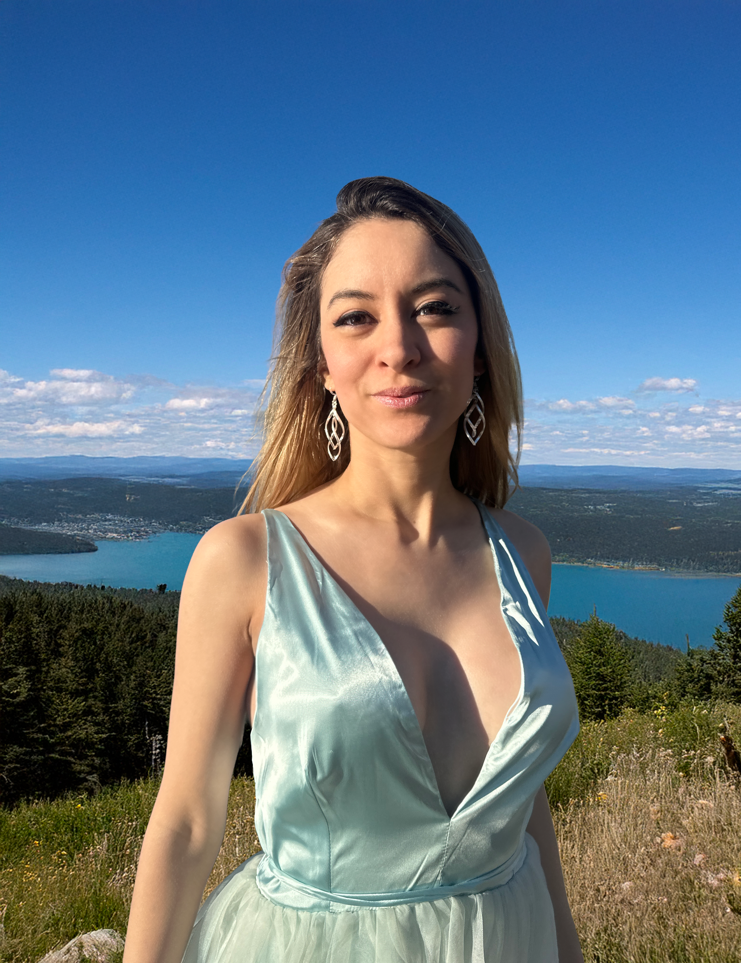 RA Women's Sleeveless Mini Dress in Cyan