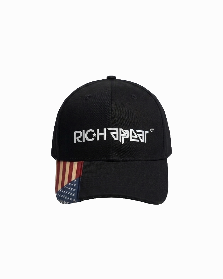 RIC.H APPEAR®️ USA CAP IN BLACK COLOR