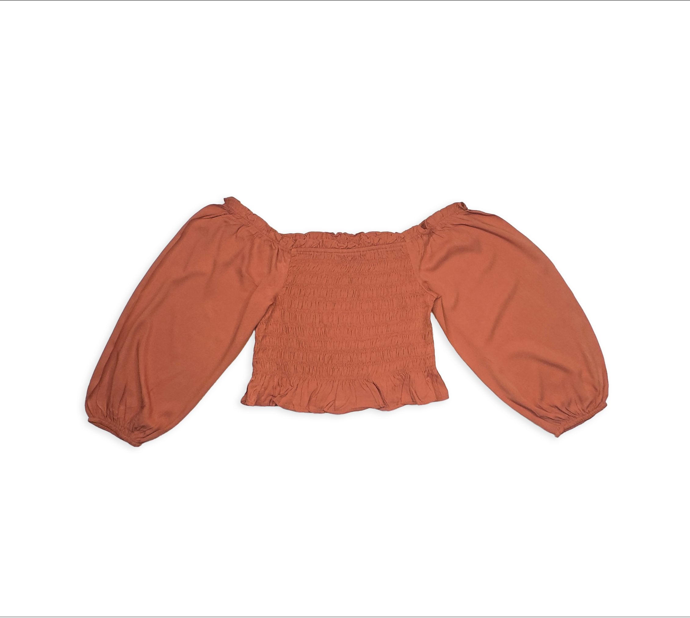 RIC.H APPEAR® LONG SLEEVE TOP IN SALMON ORANGE
