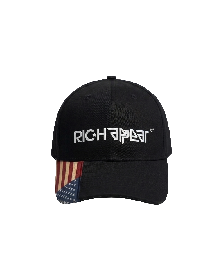 RIC.H APPEAR®️ USA CAP IN BLACK COLOR