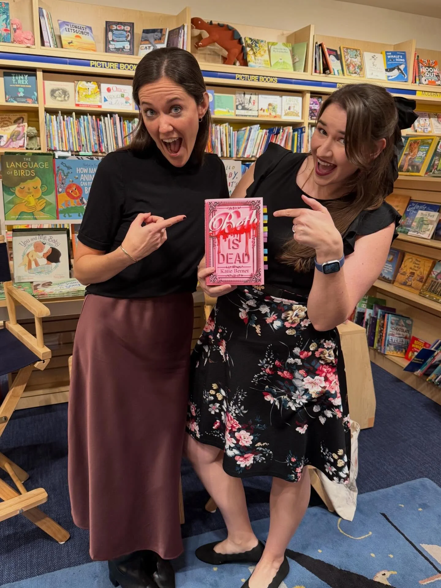 Last night at @katiebernet&rsquo;s BETH IS DEAD book launch was one of the best moments of my writing journey. Because in writing and publishing you never journey alone and Katie Bernet has been by my side for over 10 years! During Covid we zoomed ev
