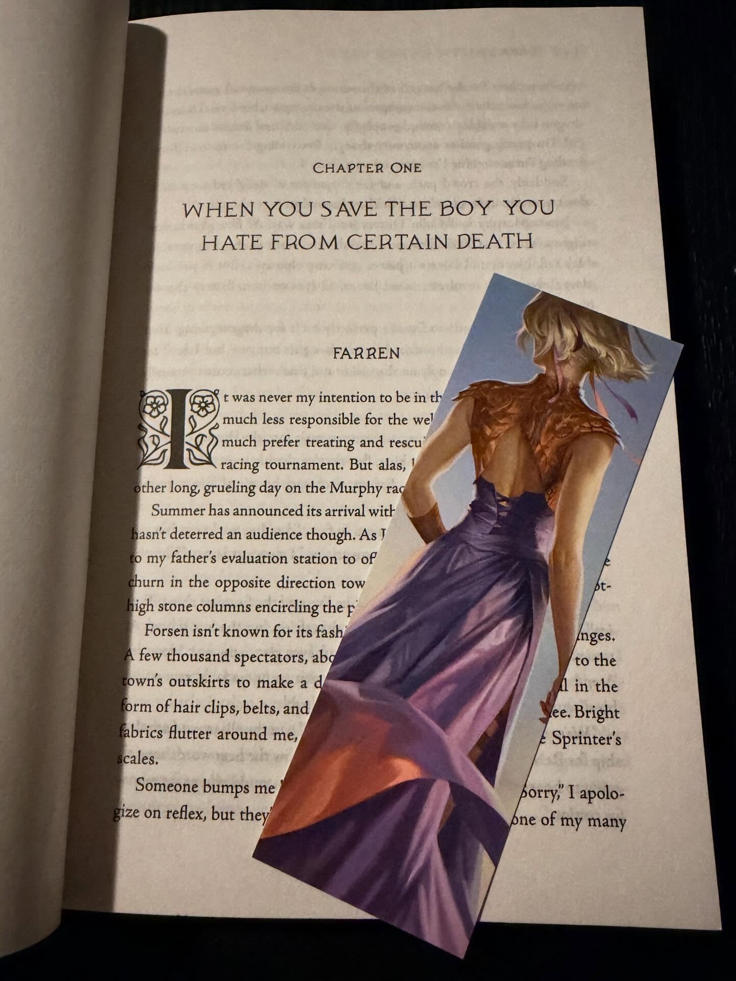 Bookmarks have arrived and I think they look very pretty!!! 👀
What do you think? 

You can receive this bookmark along with all the other swag if you preorder WHEN DEALING WITH DRAGONS and fill out my Google form (link in bio) 
US and International 