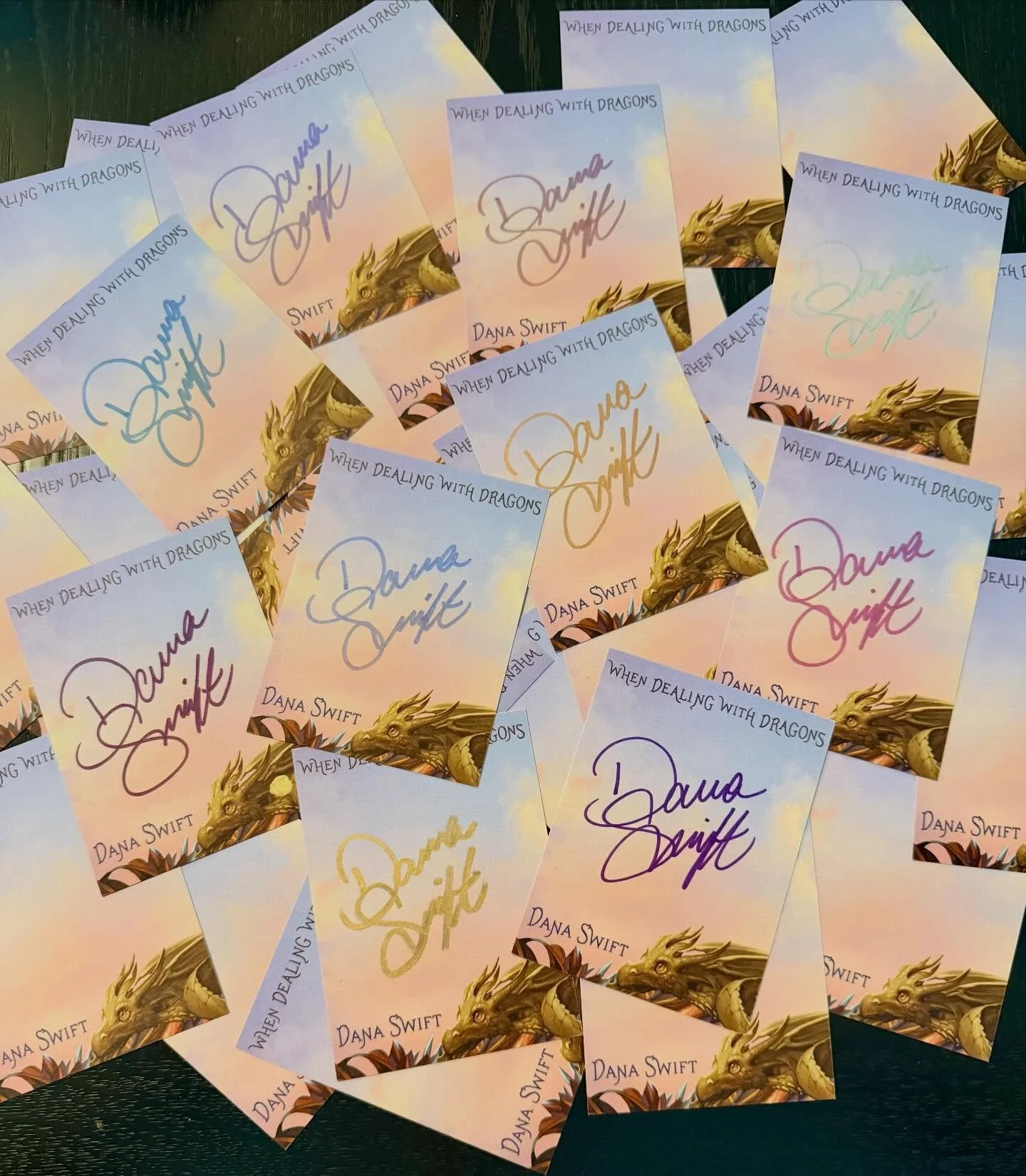 Bookplates have arrived in time for @bookcon!!! 
I&rsquo;ll be bringing many different colored sharpies, but which do you like best here? 

There are three different blues, four different purples, silver, copper, and gold! 

I&rsquo;ll be at the @the