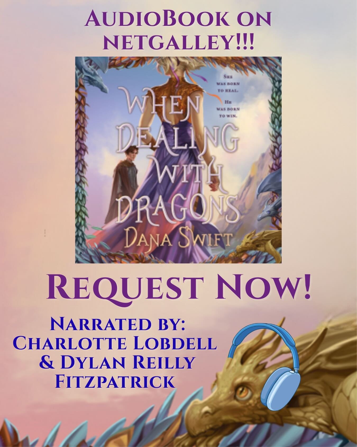 Audiobook lovers, it&rsquo;s time!!! The audiobook for When Dealing With Dragons is officially on @netgalley and available to be requested!!! 

I haven&rsquo;t listened yet, but I have no doubt @chardiary and @dylanrfitz did an AMAZING job!!! 

#audi