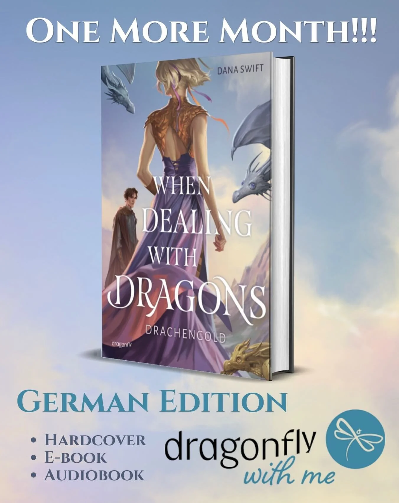 The German edition of WHEN DEALING WITH DRAGONS comes out in ONE MONTH!!! June 23rd, 2026!!! 

It is being published by @dragonflyverlag and they are printing hardcovers, digitizing an e-book, and recording an audiobook ALL in German! 😆😆😆

If you 