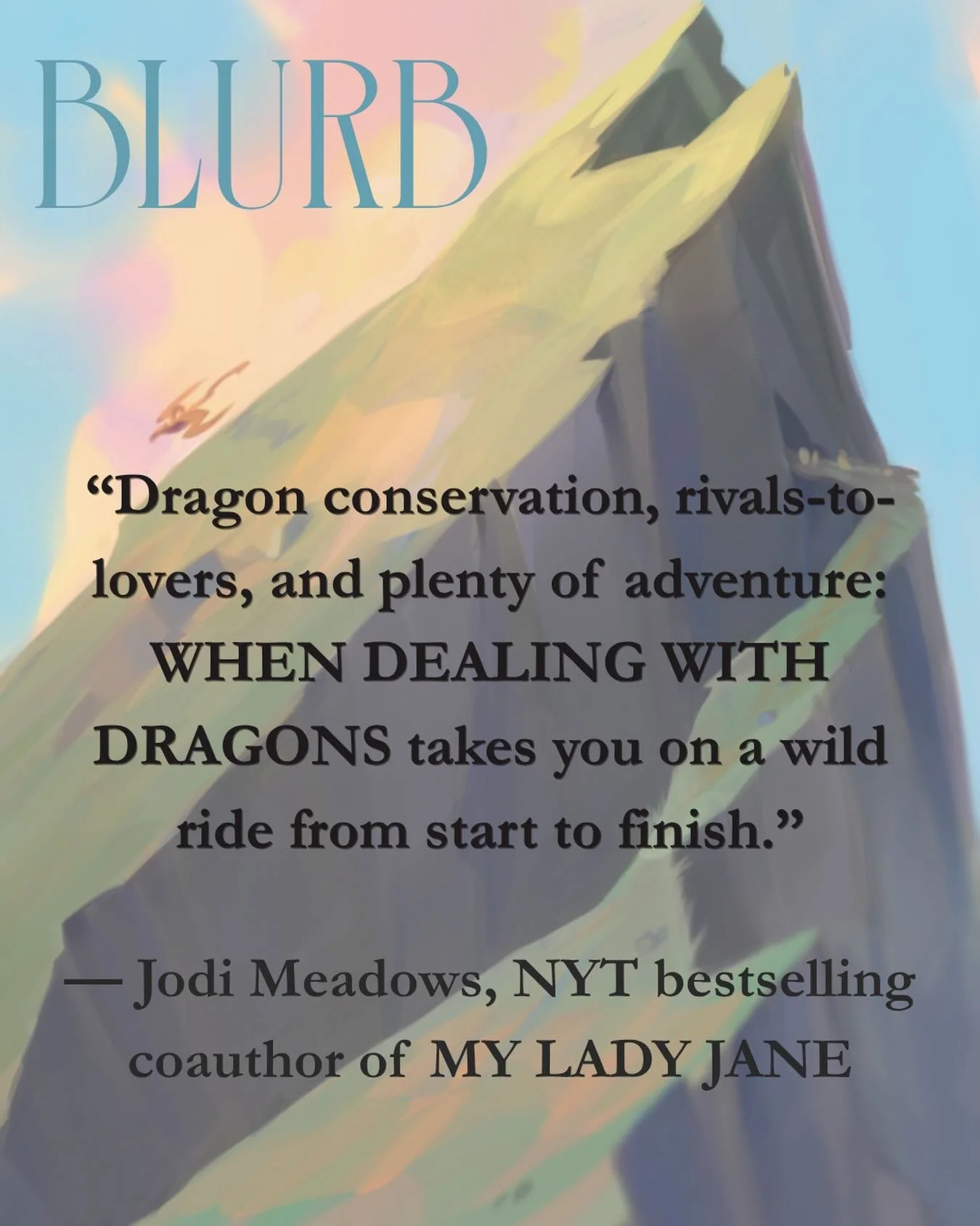 When THE @unicornwarlord blurbs your book!?

I love Jodi&rsquo;s books so much, and the MY LADY JANE tv-show was also a masterpiece, so this blurb meant the world to me!
Thank you again Jodi!!! 

Art background illustrated by the wonderful @lumie.dra
