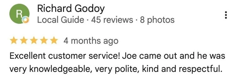 Google review by Richard Godoy, rated five stars. Exact excerpt is provided below.