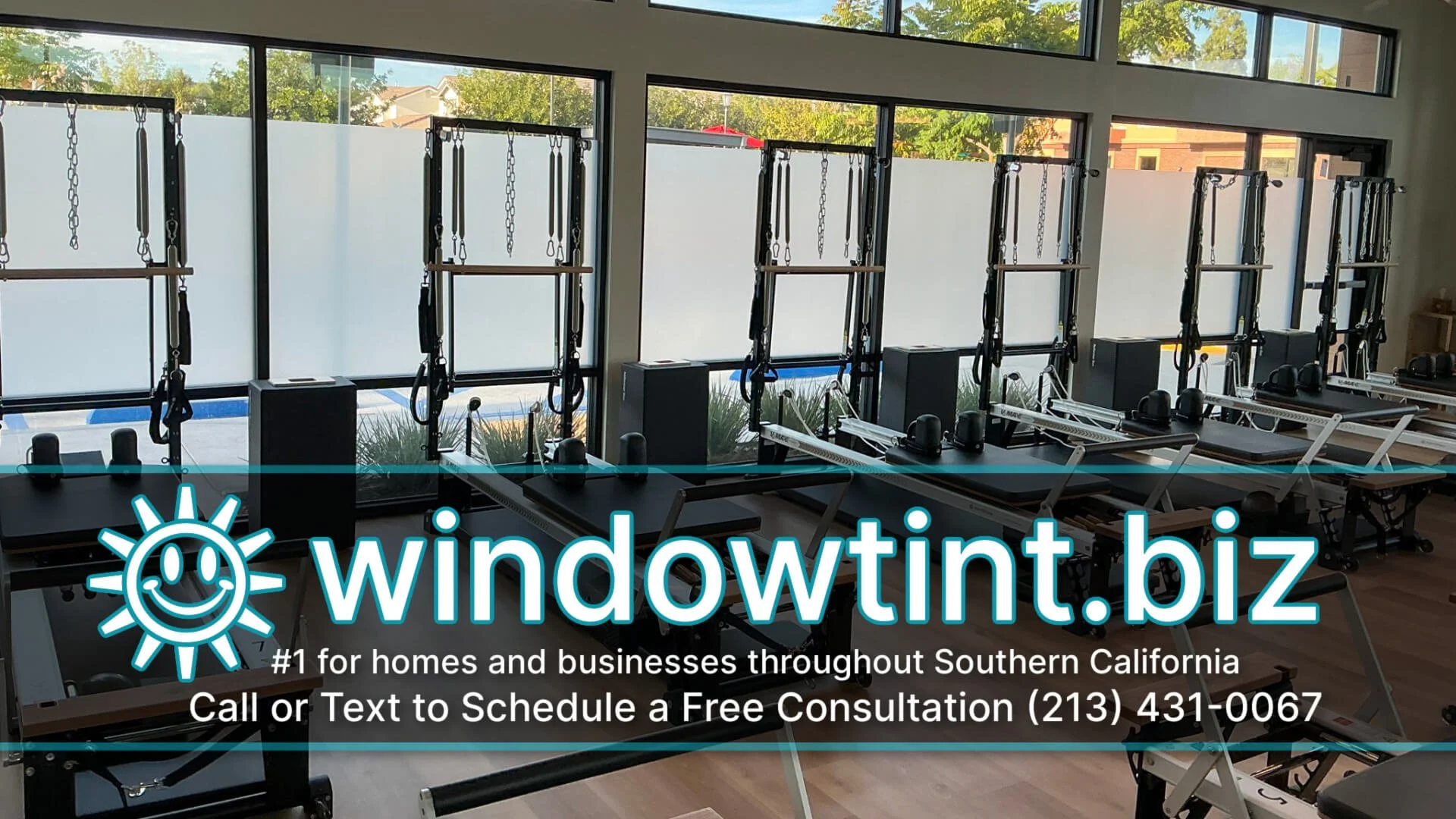 Frost Film for a Pilates Studio in Brea, CA