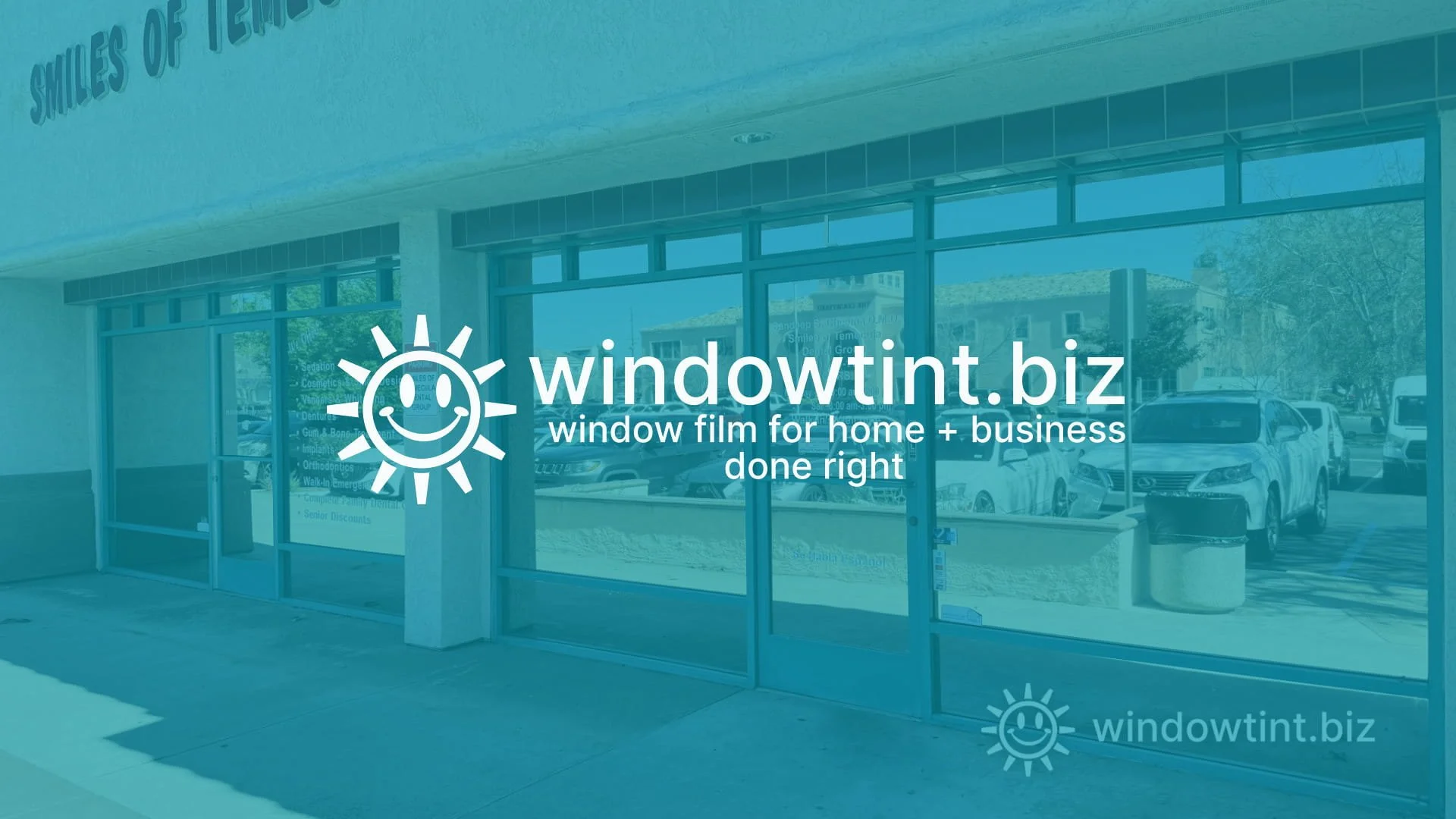 office window tint temecula ca commercial film heat glare privacy solution dental medical office