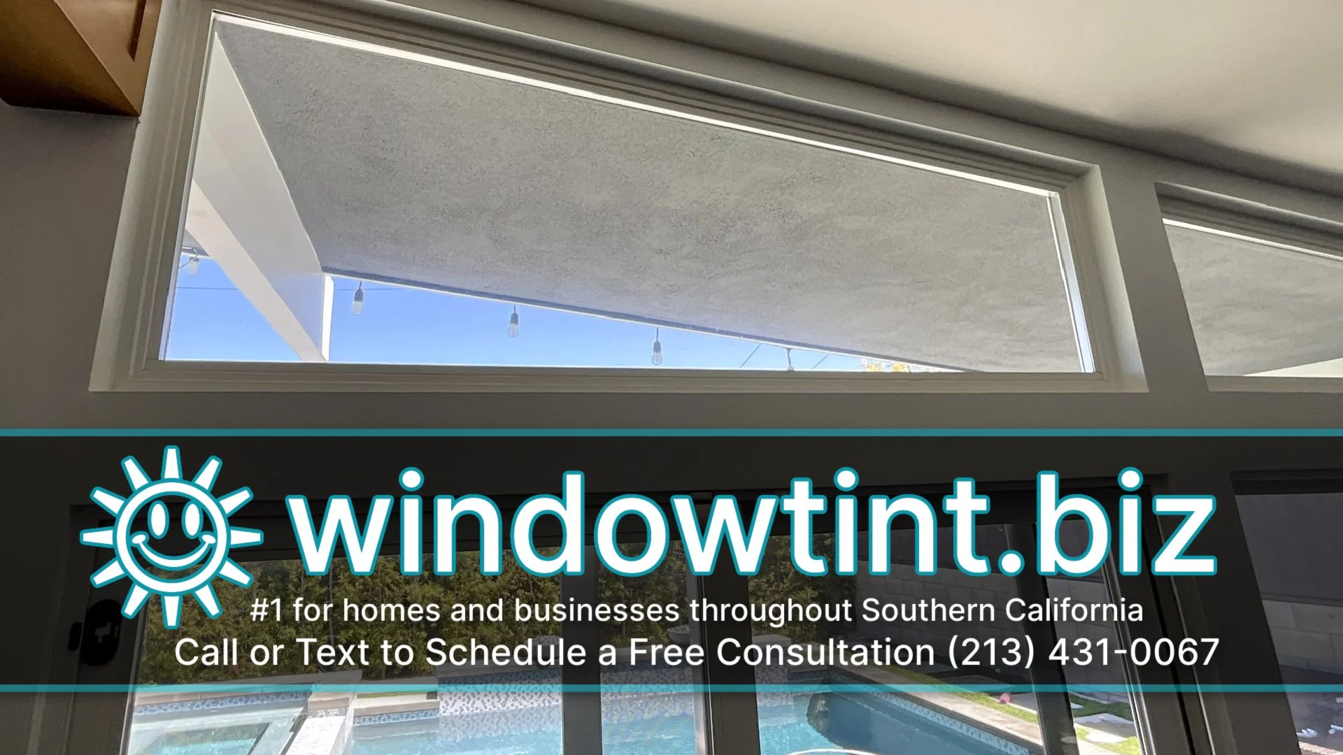 Bird-friendly window film retrofit installed on existing residential glass