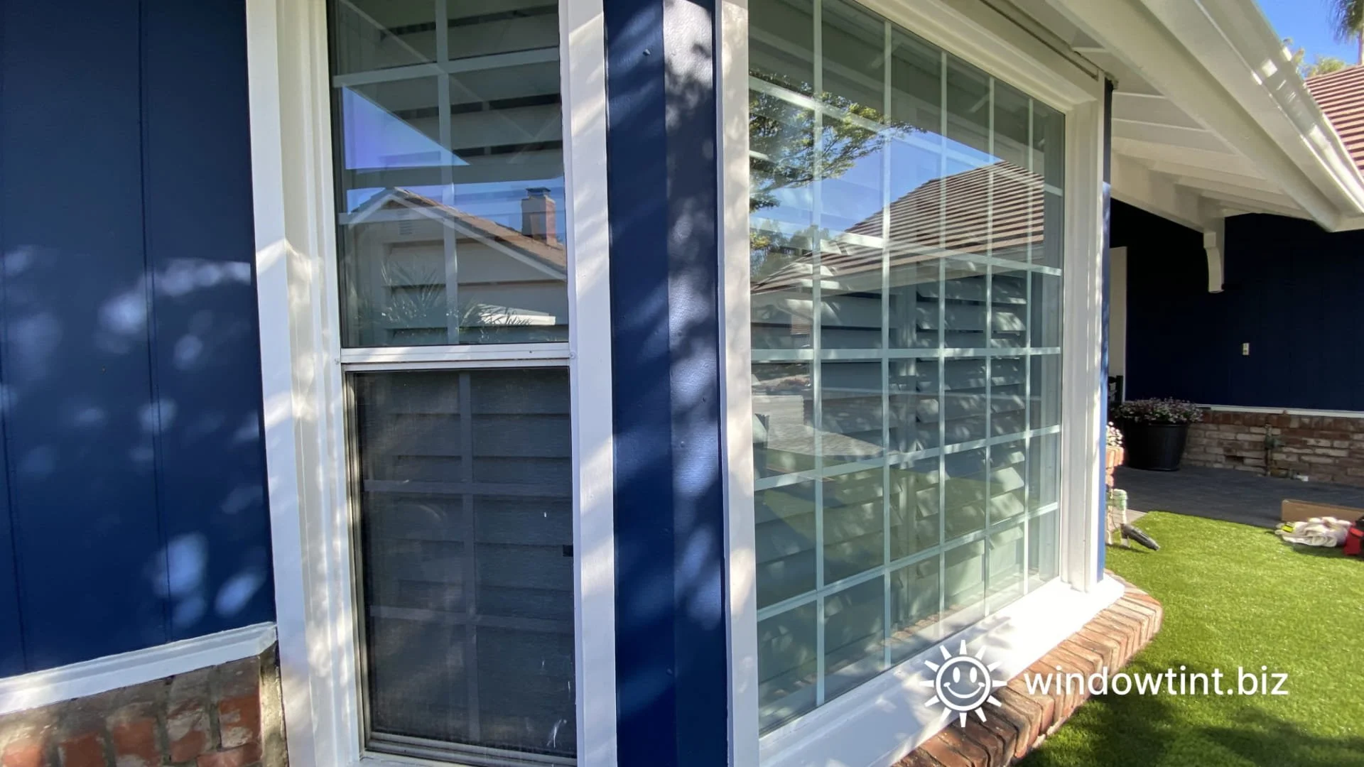 Residential window tint installed to reduce heat and glare inside a Southern California home.
