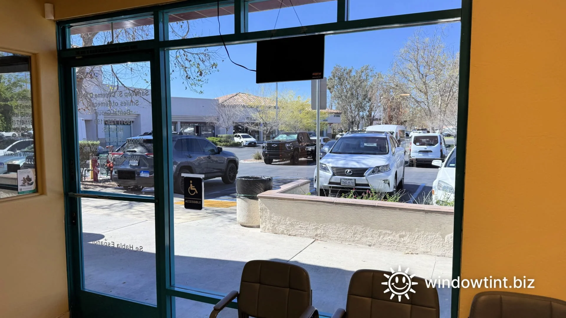 privacy window film dental office temecula storefront glass one way mirror daytime privacy