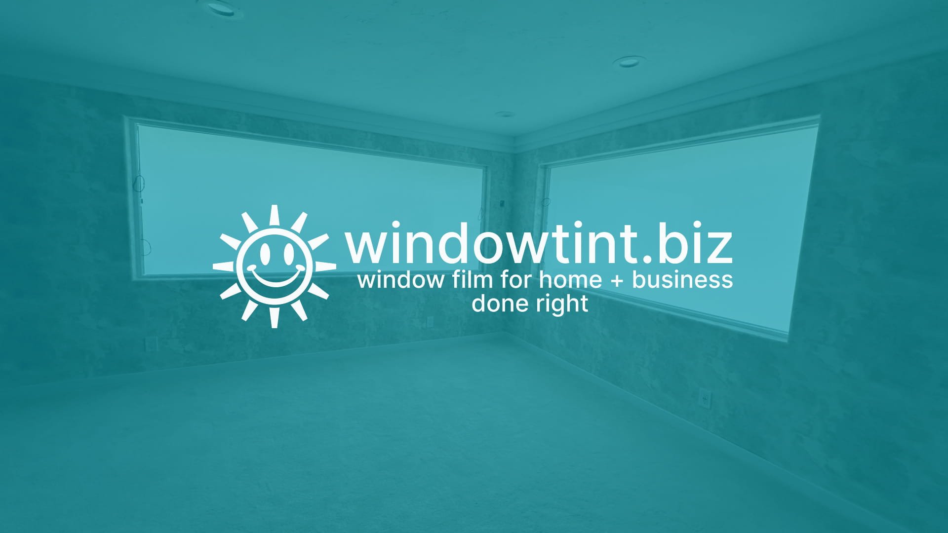 Residential smart tint window film installed in Inland Empire home showing switchable privacy glass in frosted mode