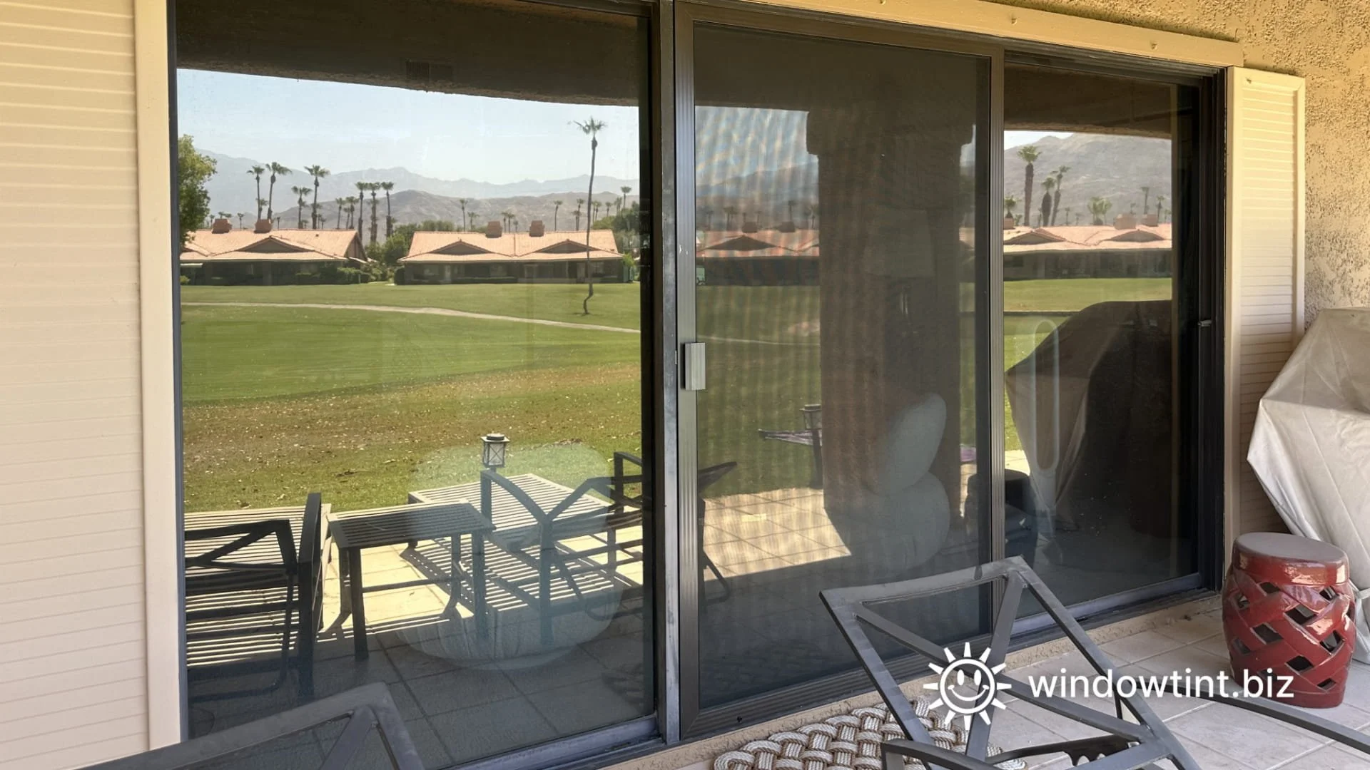 Residential window film reinforcing household glass for added safety and protection in a Temecula CA home.