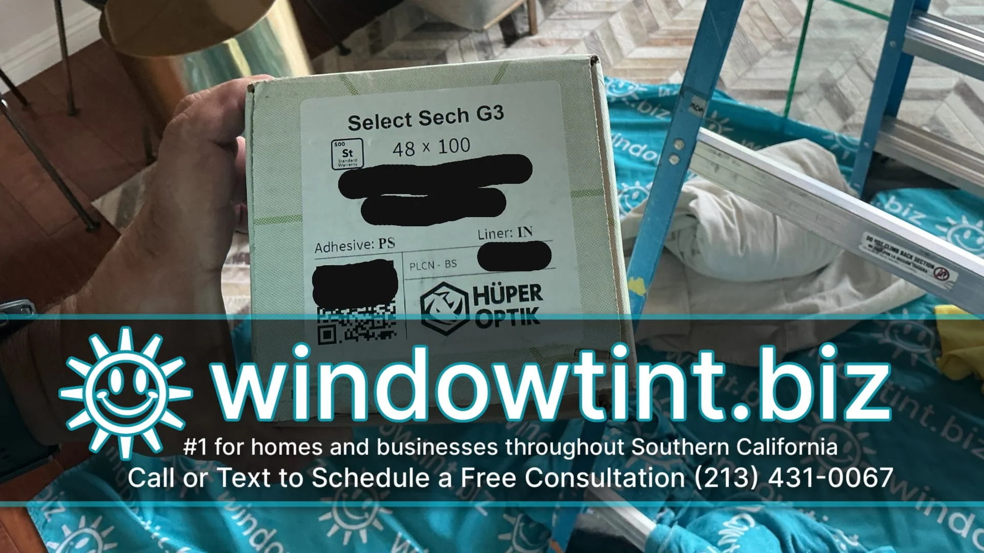 Huper Optik Select Sech G3 window film used for a Santa Ana CA residential window tinting project