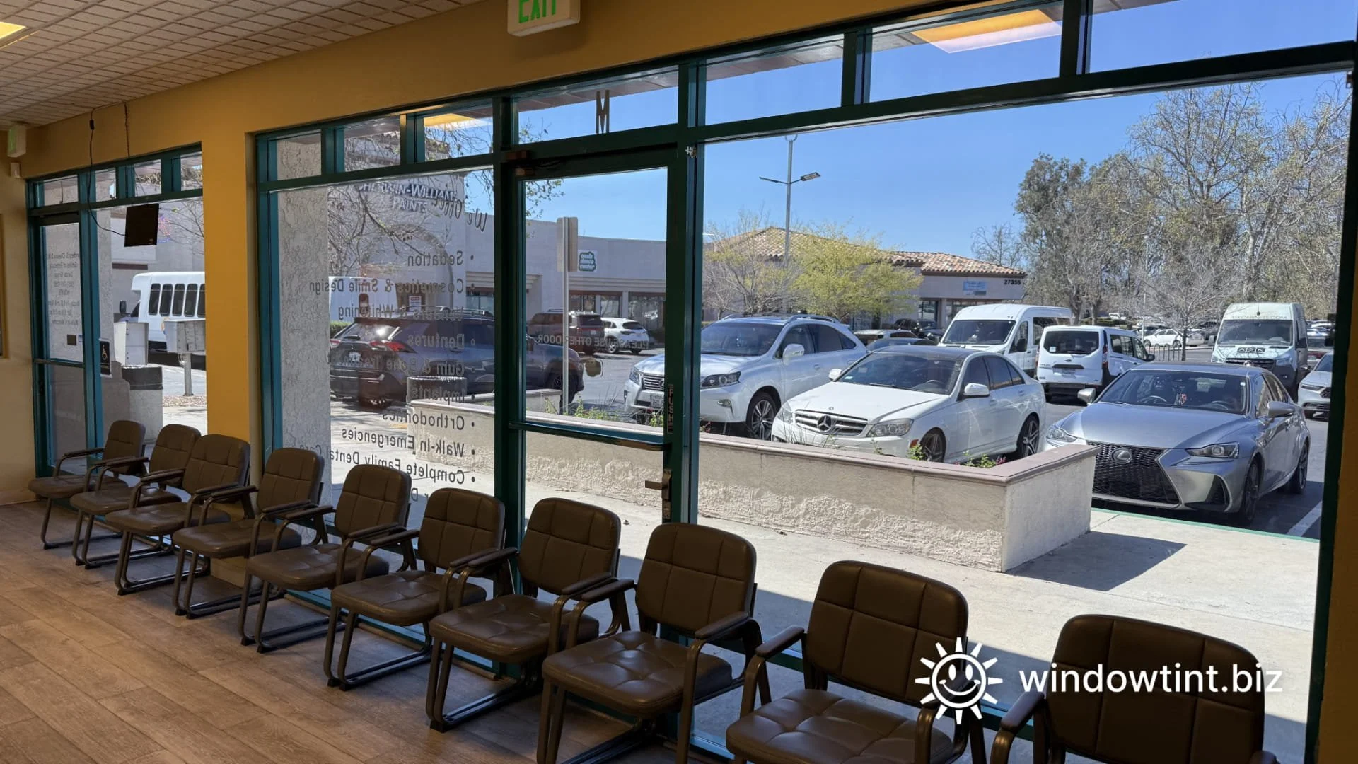 heat blocking window film office temecula ca commercial window tint hot windows solution