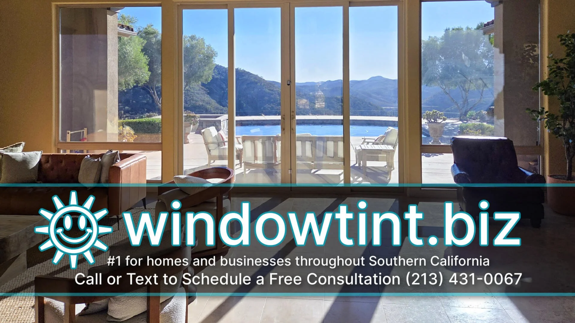 home windows after installing a clear window film for heat rejection