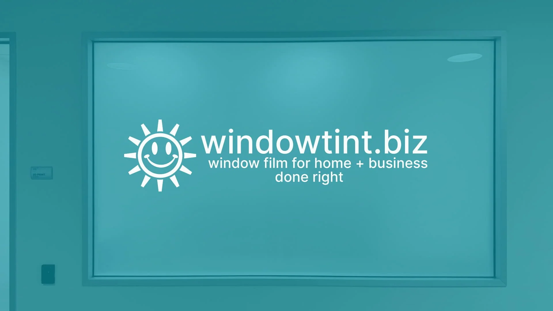 Wide angle view of office interior with frosted glass window film installed for privacy in Glendale California workspace