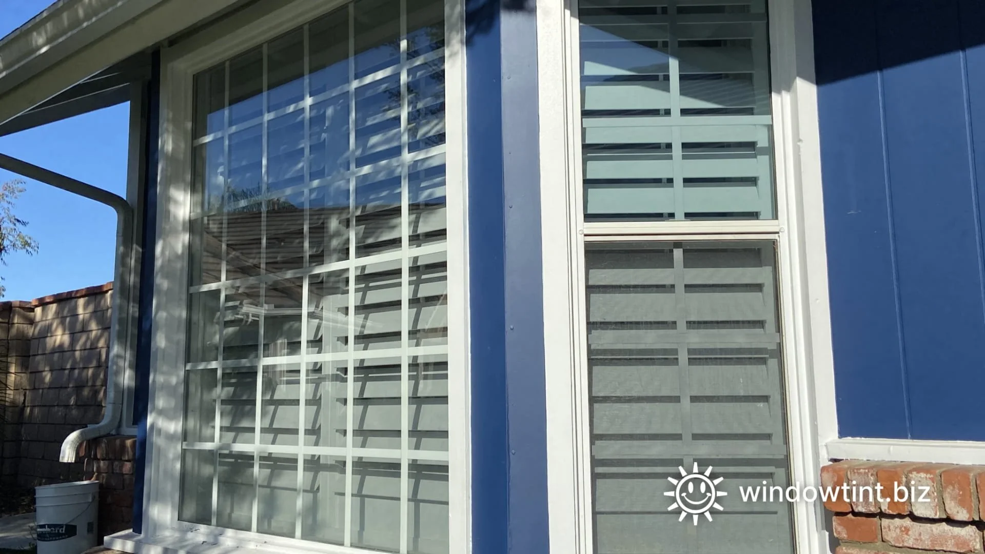 Home window tint improving daytime privacy and comfort in a residential living space.