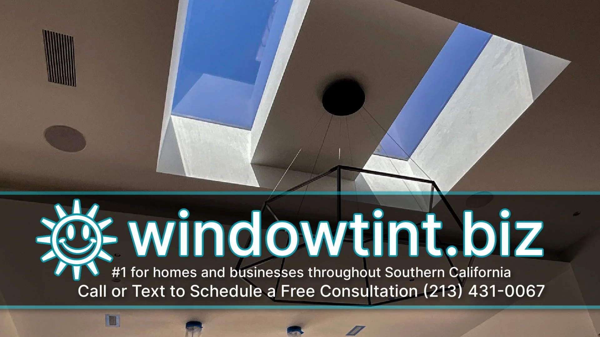 Skylights after installing window film