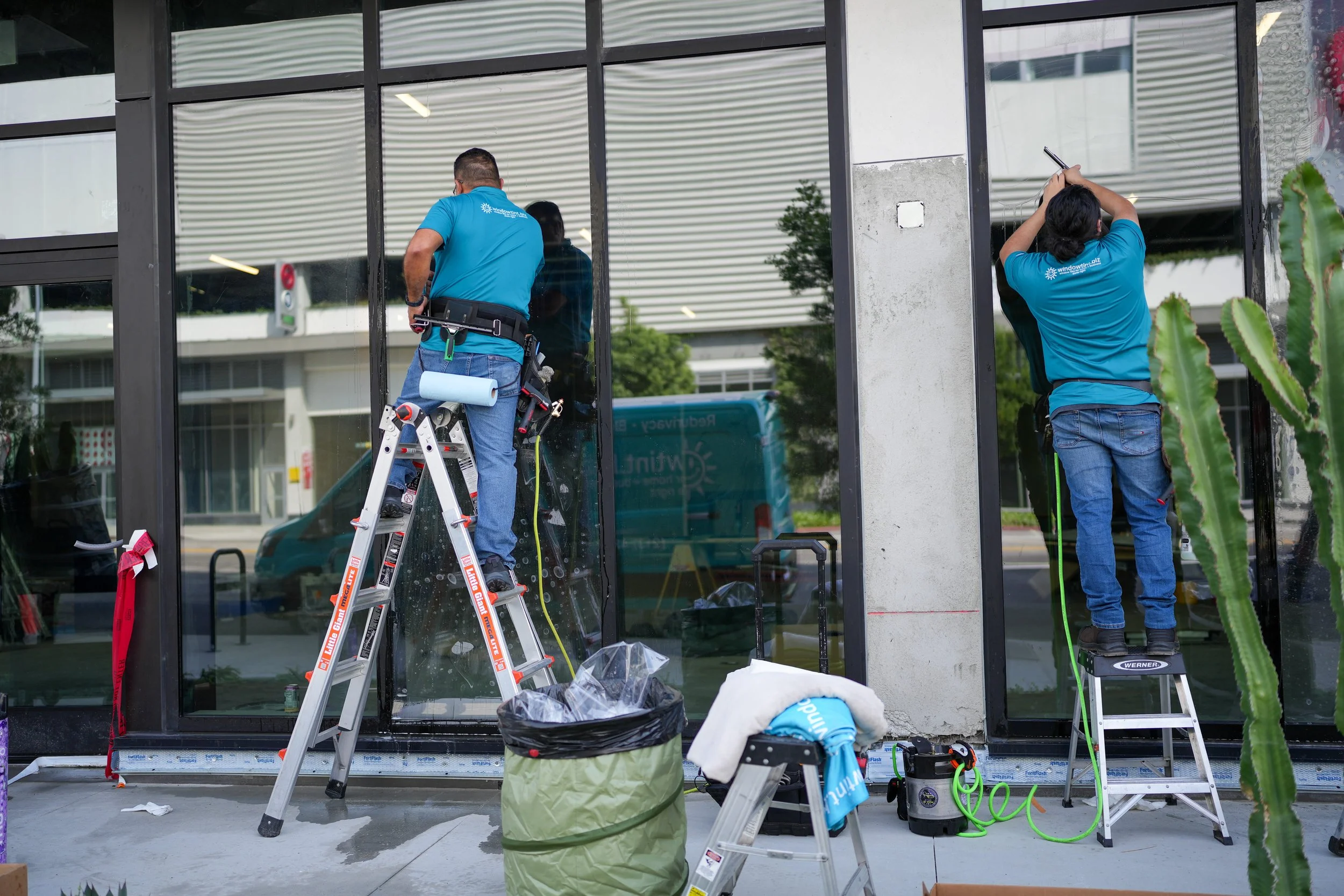 How to protect storefront windows from graffiti, scratches, and vandalism using protective window film in Los Angeles