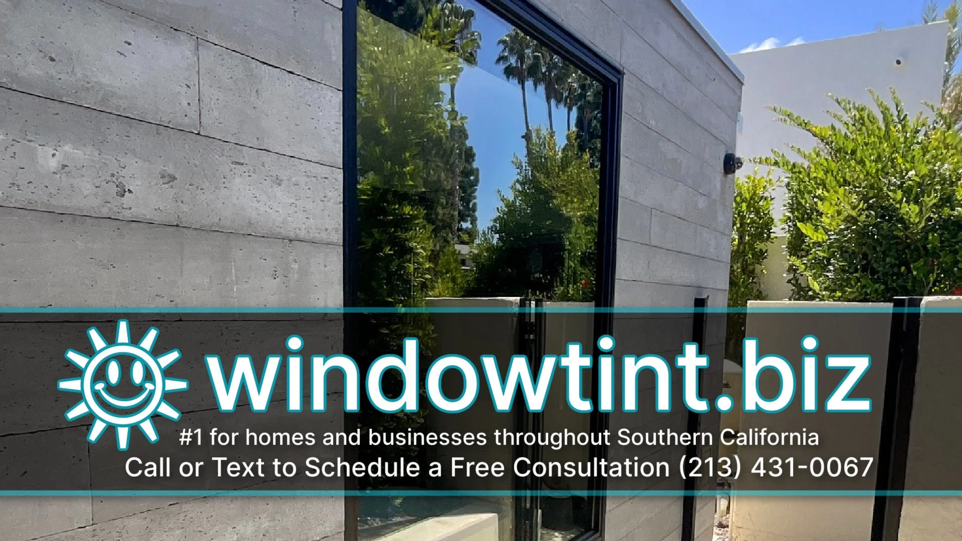 Home window tinting installed in newport beach home