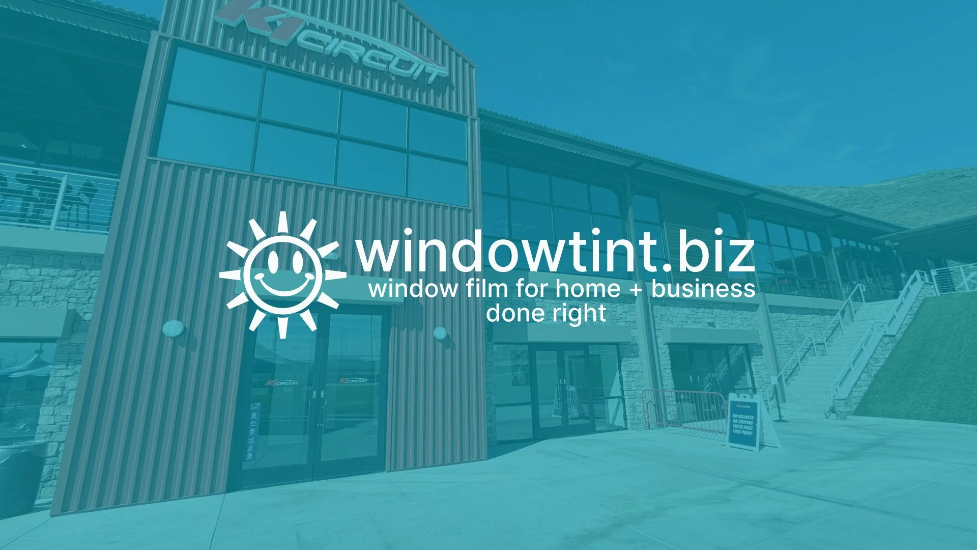 Large office windows with window tint installed for reducing heat and glare in Temecula CA commercial space