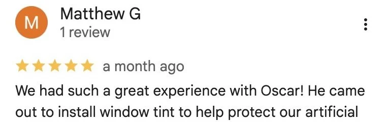 Google review by Matthew G, rated five stars. Exact excerpt is provided below.
