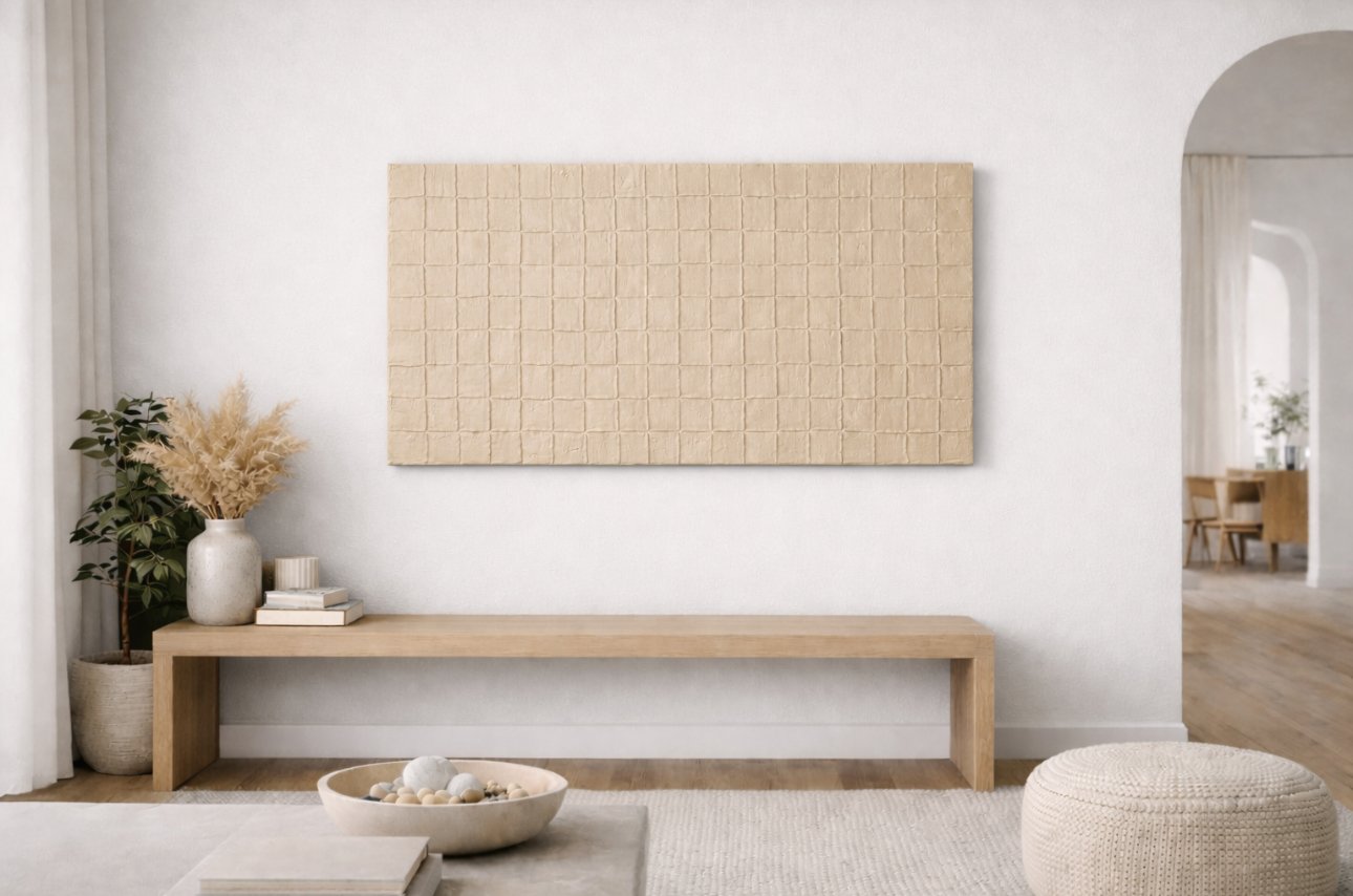 Wabi Sabi Textured 3D Wall Art Canvas