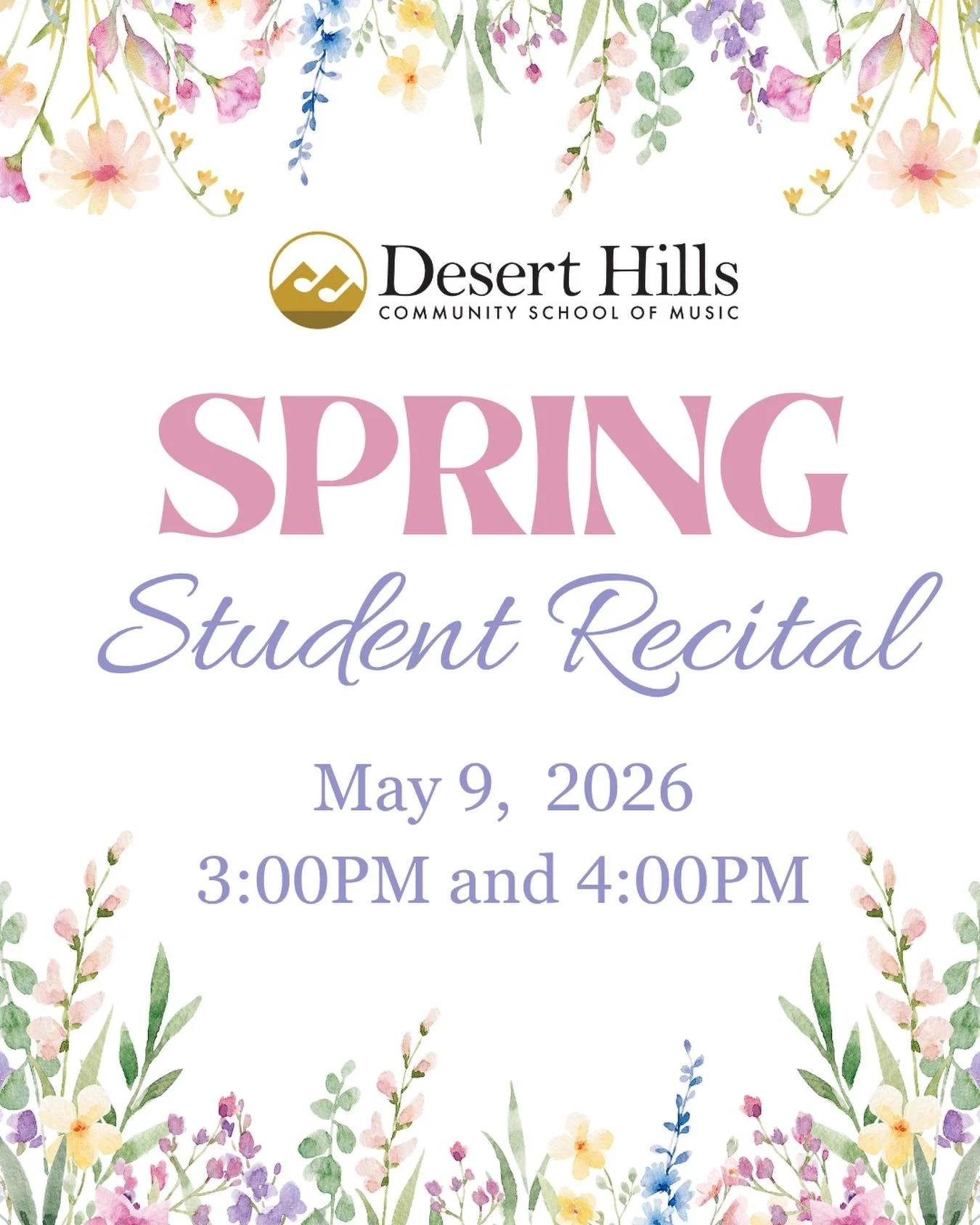 BRAVO!!!!! Congratulations to all the DHCSM students who performed this past weekend in our spring student recital. We had almost 50 performers over two recitals which included lots of piano as well as guitar, cello, violin, harp, voice, saxophone, f