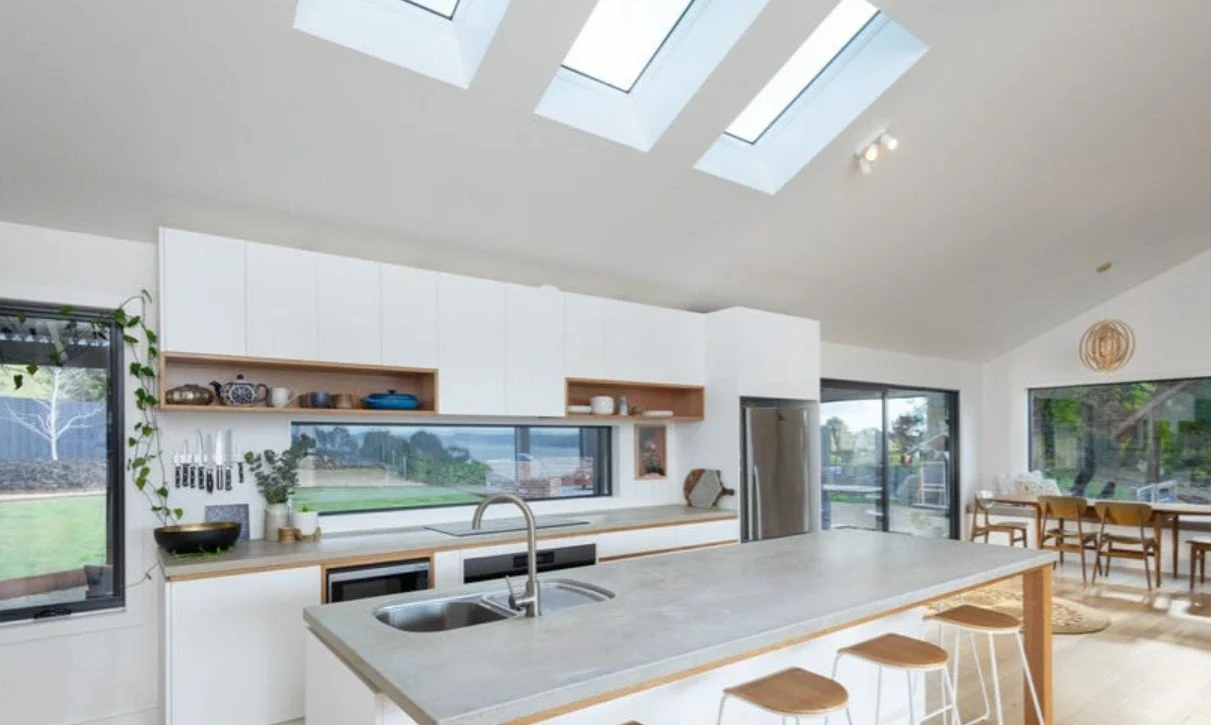 Kitchen inside the completed Flowepot residence