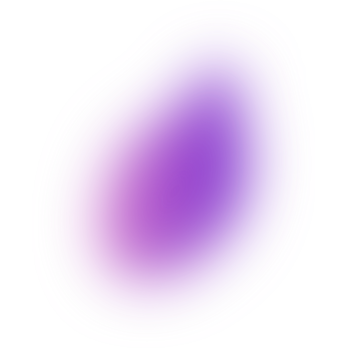 A digitally generated, abstract, oval-shaped object with a purple and pink glowing outline and a gradient of purple tones.