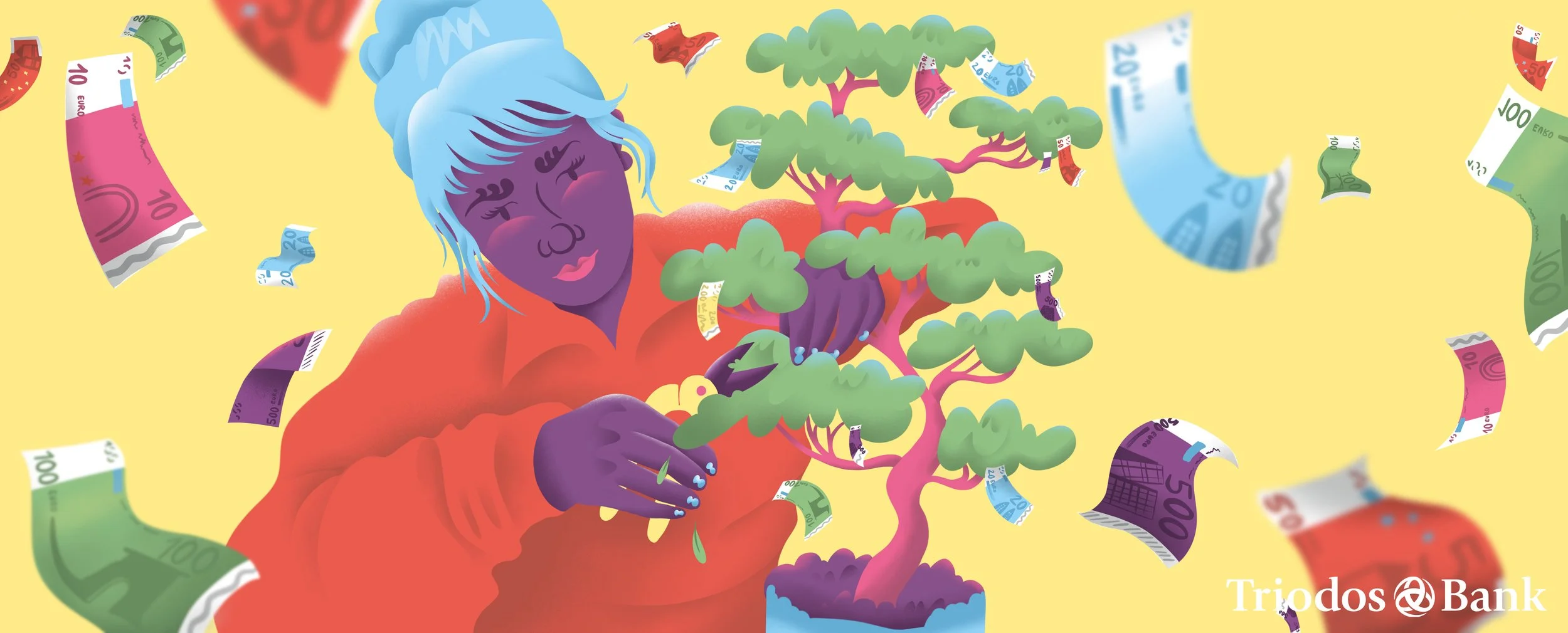 sustainable savings illustration ethical investment concept green finance visual responsible banking imagery long-term financial growth money and sustainability illustration impact investing concept art ethical finance illustration
