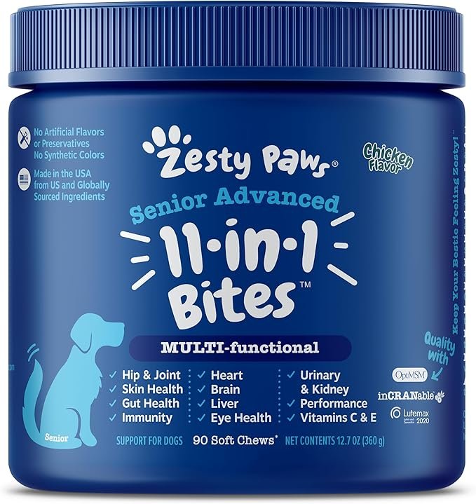 Zesty Paws Senior Dog Multivitamin Treats