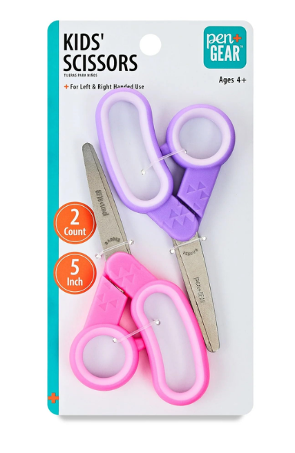 Pen + Gear 5 inch Kids Safe Blunt Tip Scissors