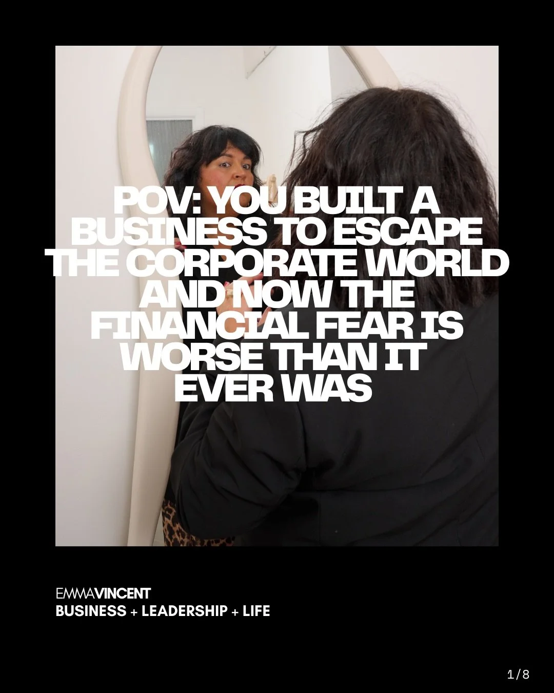 The corporate job had a salary. A floor. Something that landed on the 25th regardless. You left that to build something of your own and somewhere along the way the freedom you were chasing turned into the most financially anxious you have ever felt i