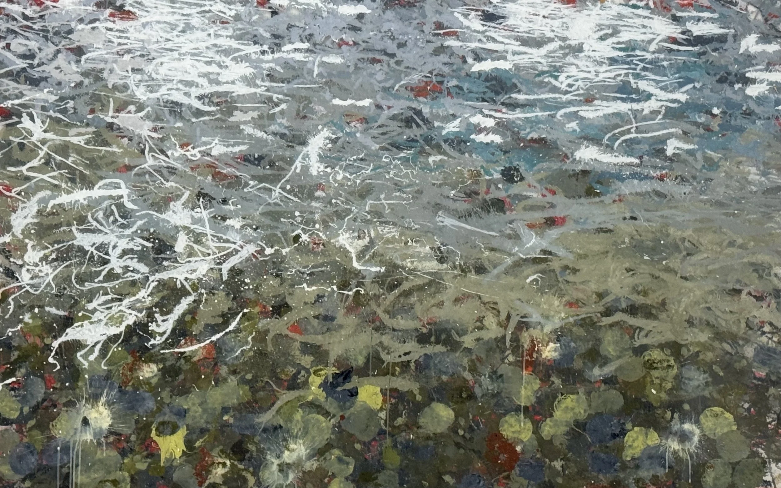 Gallatin River, MT (1/20/25), 2025
acrylic on polycarbonate
48 x 72 inches
signed, titled and dated verso	