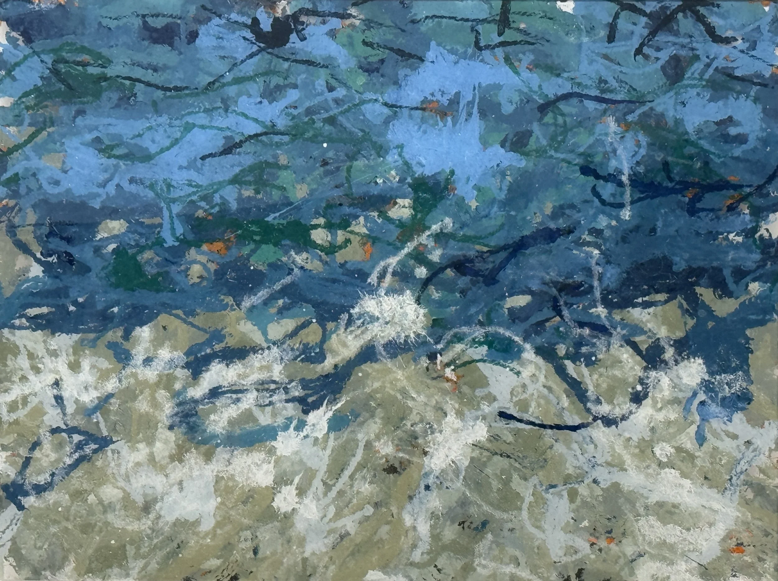 Atlantic Ocean, Miami, FL (1/4/25), 2025
acrylic on polycarbonate
36 x 48 inches
signed, titled and dated verso	