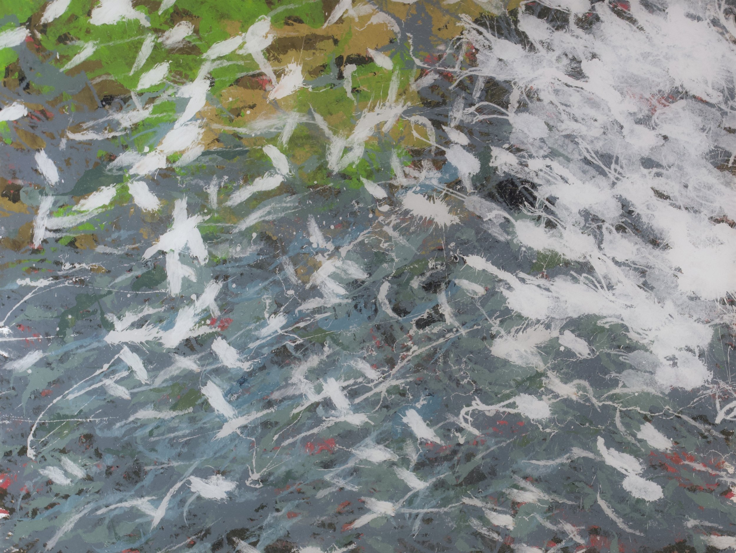 Quinault River, WA (3/2/ 25), 2025
acrylic on polycarbonate
36 x 48 inches
signed, titled and dated verso	